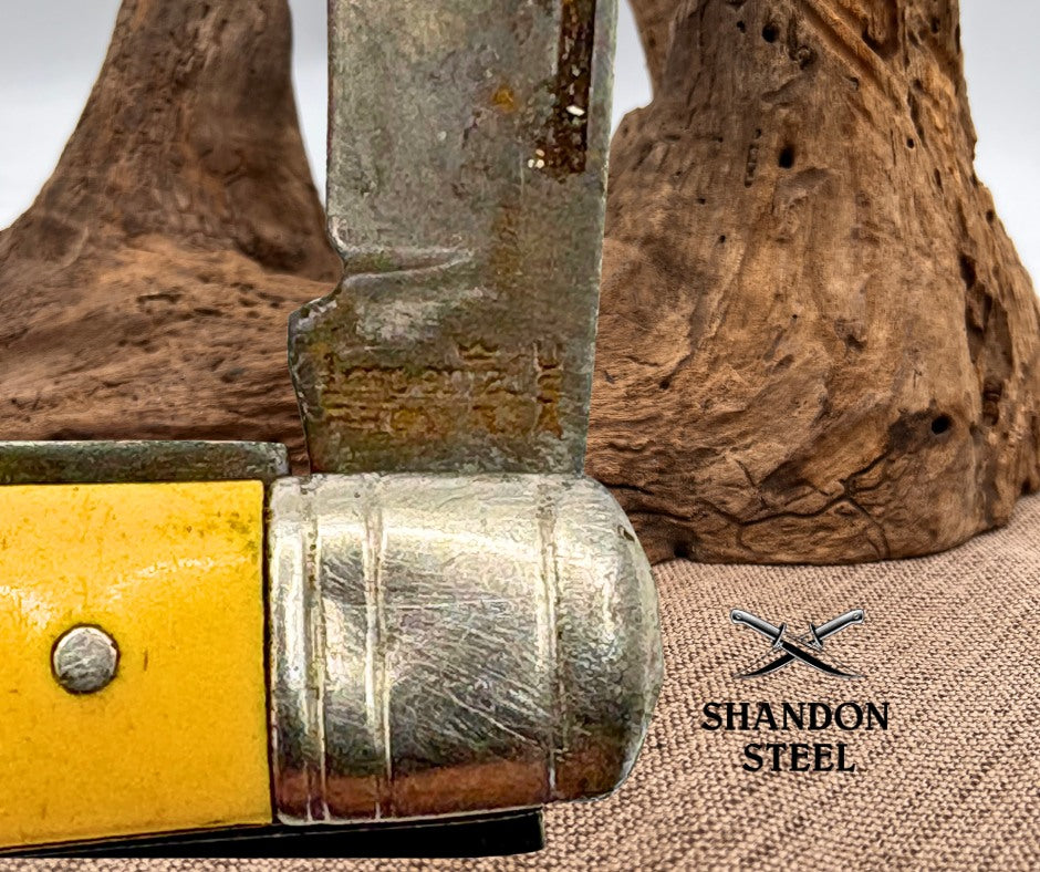 IMPERIAL PROV R.I. USA VINTAGE OLD 2 BLADE JACK FOLDING POCKET KNIFE (47)