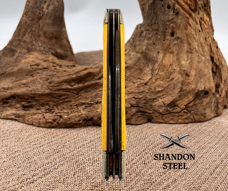 IMPERIAL PROV R.I. USA VINTAGE OLD 2 BLADE JACK FOLDING POCKET KNIFE (47)