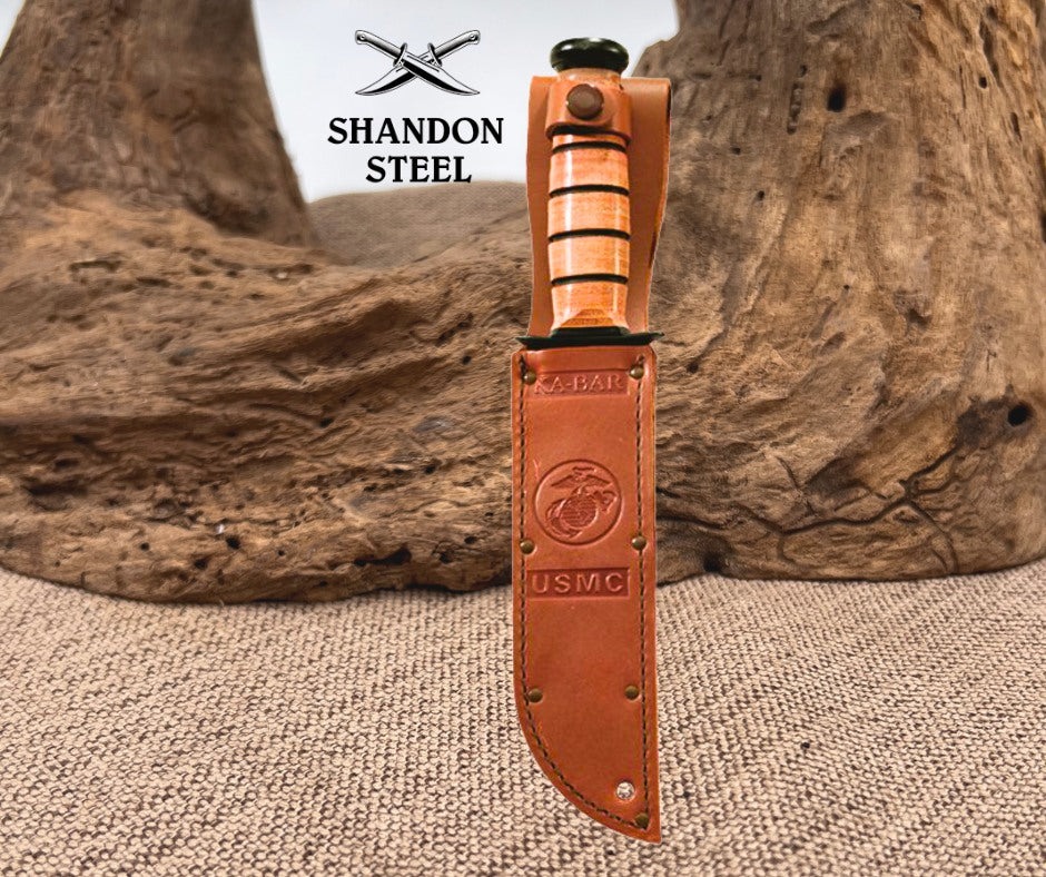 KA-BAR USA Kabar Olean NY #1217 USMC Combat Utility Knife Marines