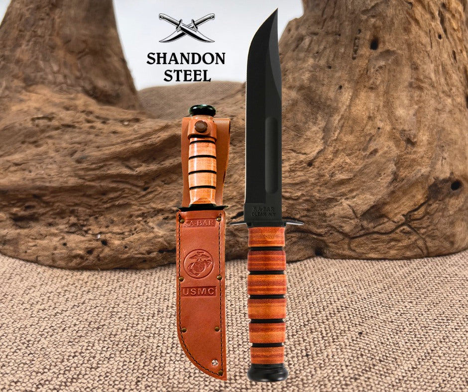 KA-BAR USA Kabar Olean NY #1217 USMC Combat Utility Knife Marines