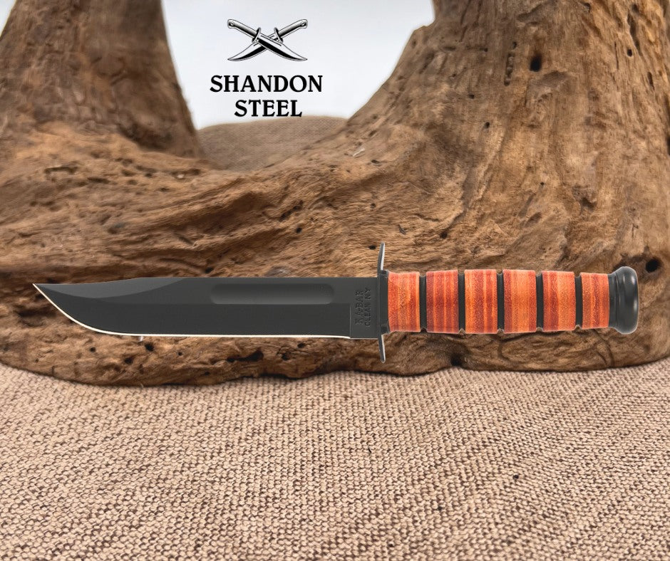 KA-BAR USA Kabar Olean NY #5025 US NAVY Combat Utility Knife Plain Edge