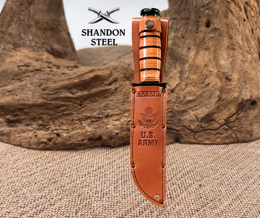 KABAR Full-size Brown Leather US Army Sheath 1220S