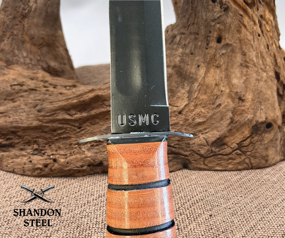 KA-BAR USA Kabar Olean NY #1217 USMC Combat Utility Knife Marines New Old Stock!
