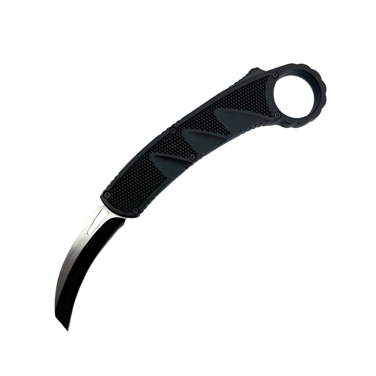 Large double action OTF Karambit knife