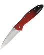 Leek Linerlock Red Magna Cut