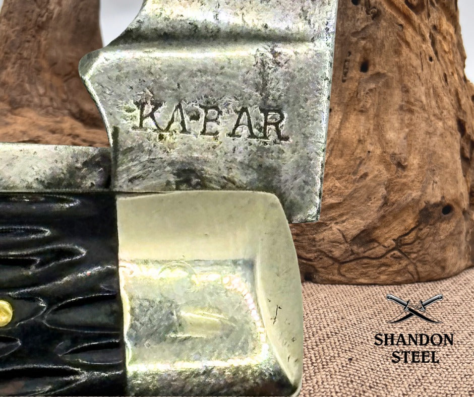 Kabar Olean NY USA Vintage 2 Blade Jack Pocket Knife Super Rare 4 1/4 Inch (167)