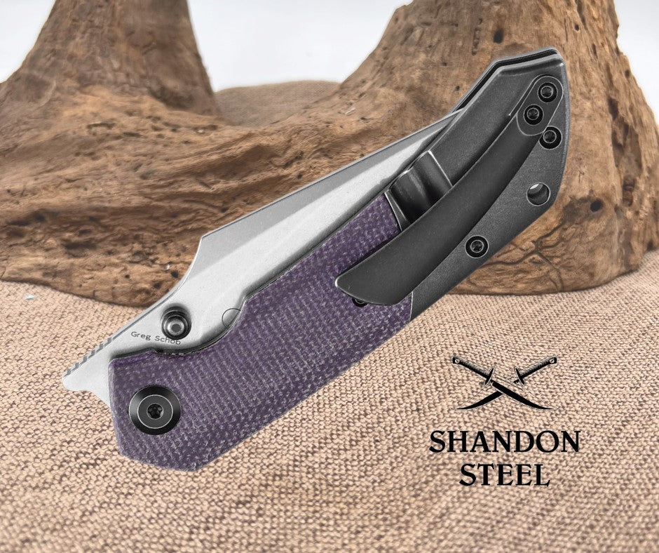 Kansept Knives Fenrir Linerlock Purple Mic K1034Z1