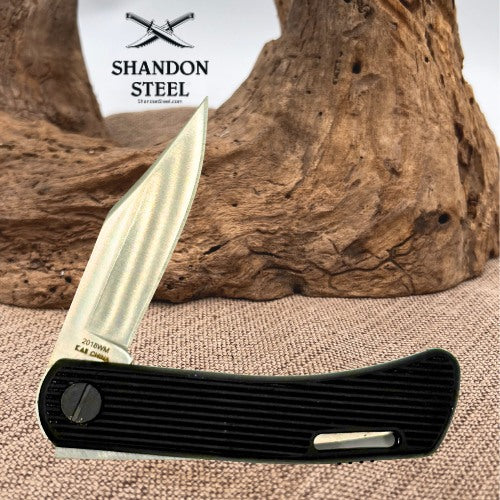 Kershaw 2018WM Back Lock Clip Point Folding Pocket Knife Rubber Handle (209)