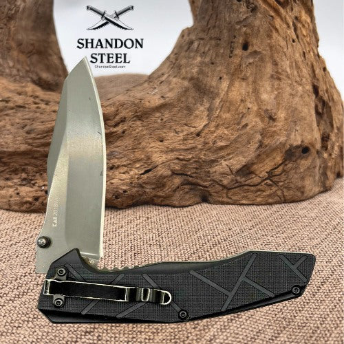 Kershaw 2018WM Black Plastic Handle Assisted Stainless Steel Pocketknife (117)