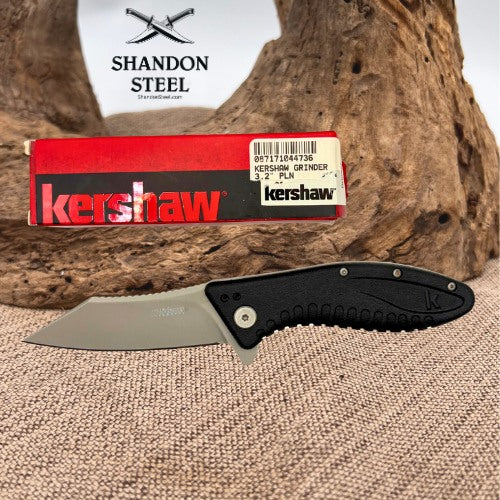 Kershaw 1319 Grinder Assisted Opening Linerlock Folding Pocket Knife Black (207)