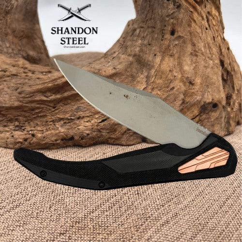 Kershaw 2076 Strata KVT Flipper Knife 4.5in D2 Bead Blasted Clip Point (107)
