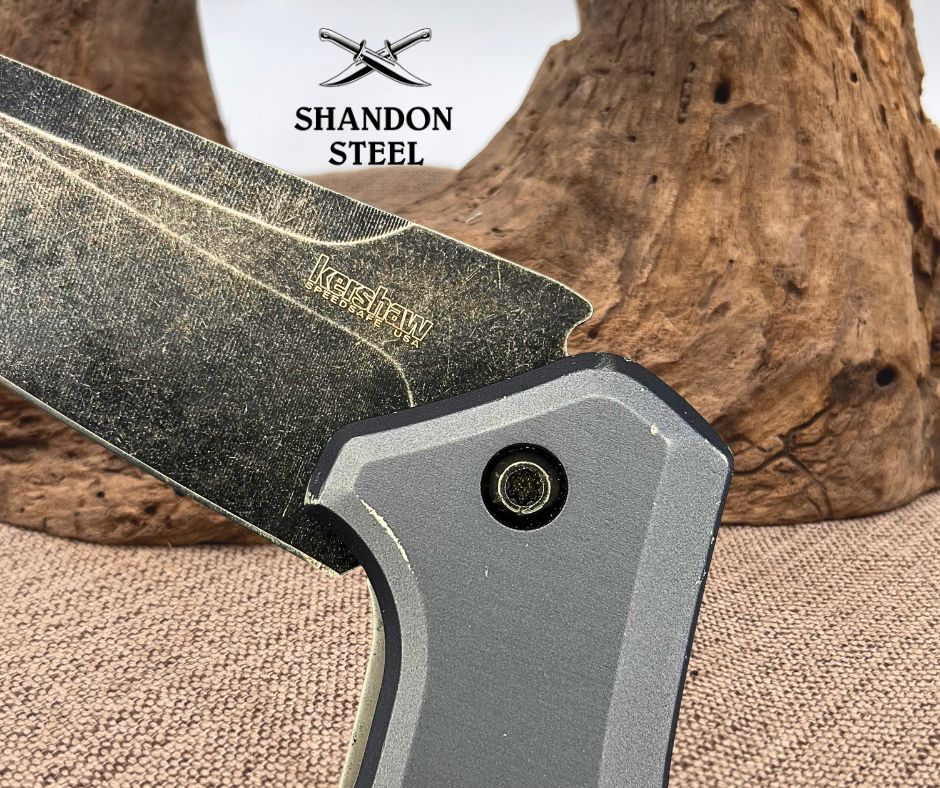 Kershaw USA 1776TGRYB Tanto Point Flag Logo Pocket knife assisted opener (170)