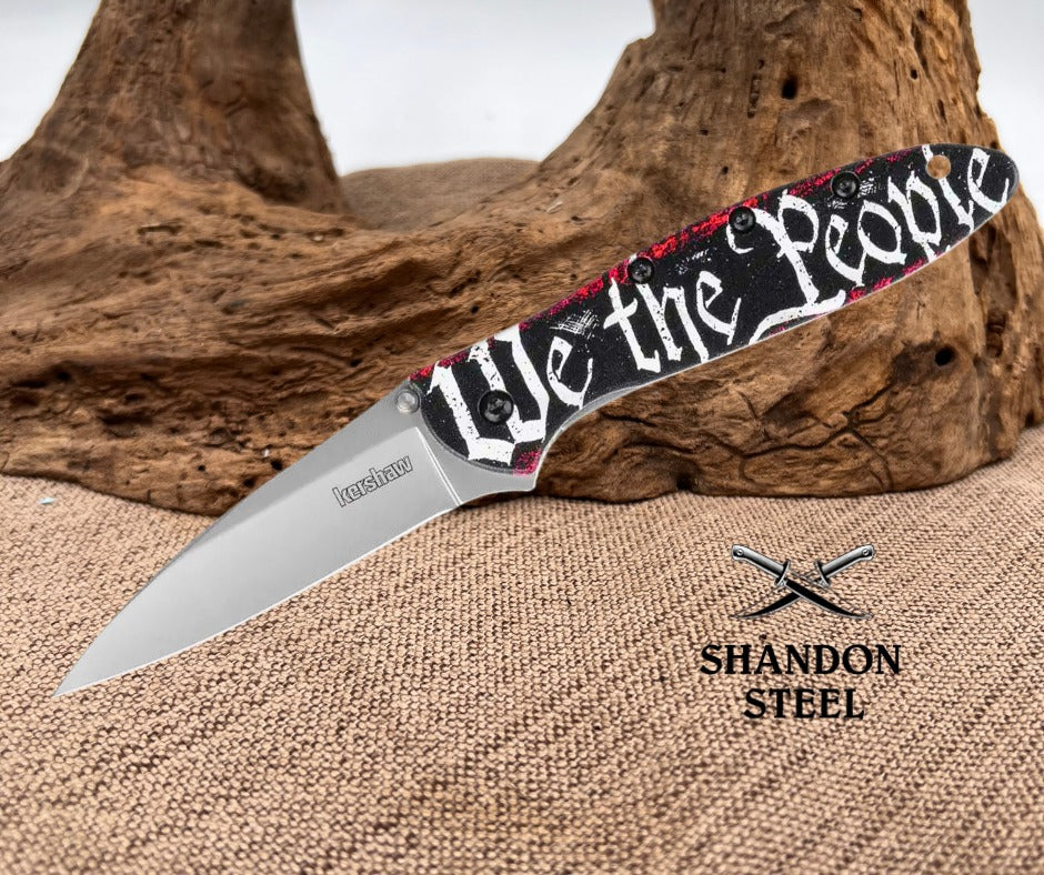KERSHAW USA KS1660 Spring Open Assisted WE THE PEOPLE Folding Pocket Knife NEW