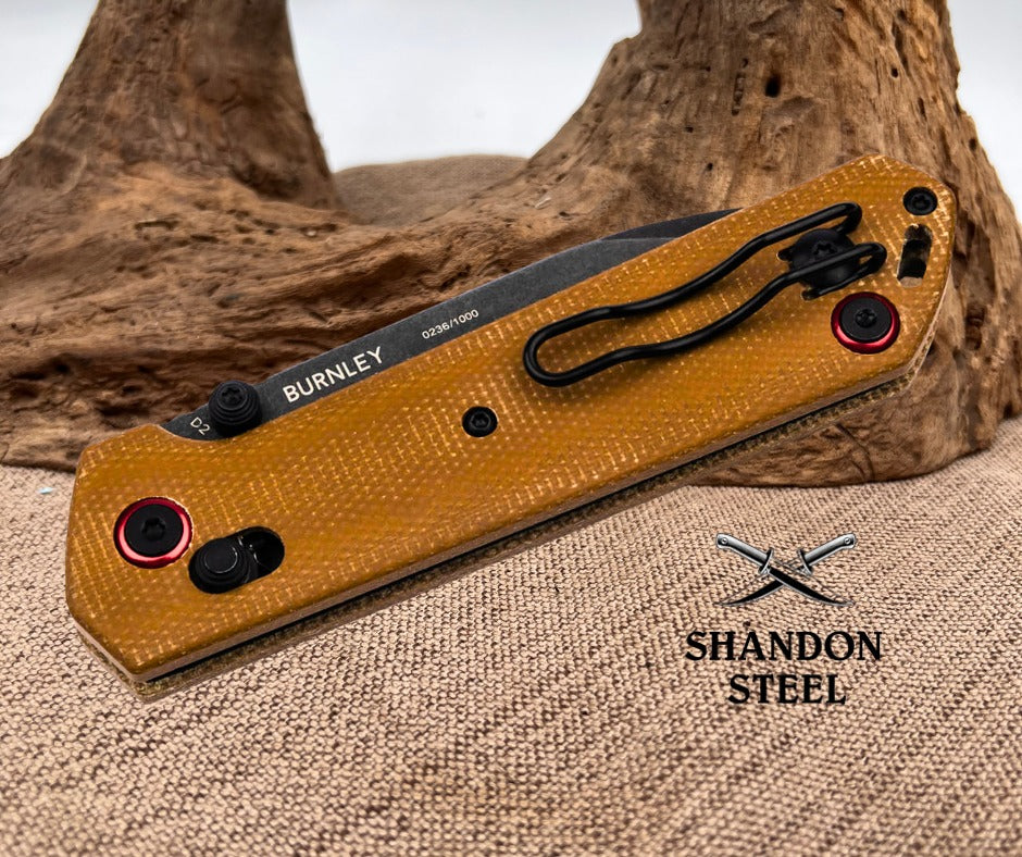 Böker Plus Kihon Tan Micarta Black Stonewash 01BP0001