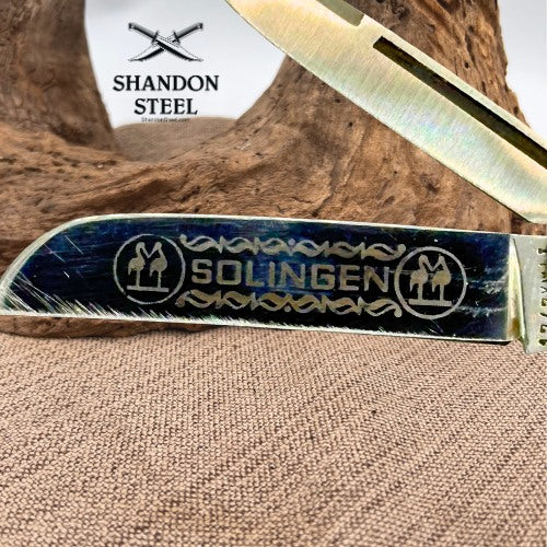 Kissing Crane 4 Blade Congress Mother of Pearl Vintage Pocket Knife Germany(200)