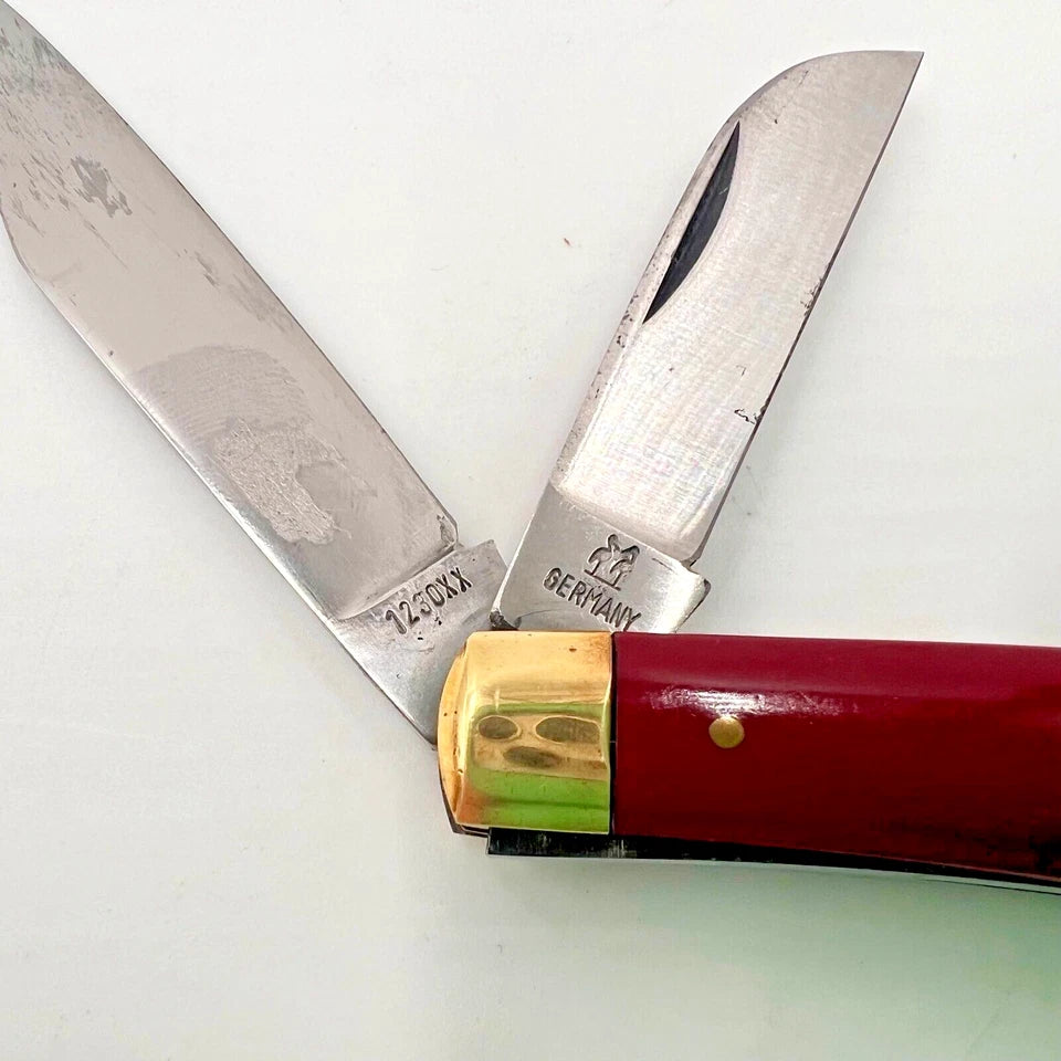 Kissing Crane Stockman 1230XX Red handle scales (18)