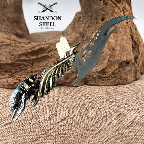 KIT RAE/UNITED CUTLERY "SHADOW SLAYER" VINTAGE 2000 FANTASY DAGGER KR2 BOX COA
