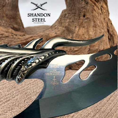KIT RAE/UNITED CUTLERY "SHADOW SLAYER" VINTAGE 2000 FANTASY DAGGER KR2 BOX COA