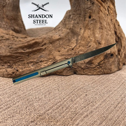 Klaken B13 Regent Edc Black Tanto, Great Gentleman/Suit Knife, D2, Carbon Fiber