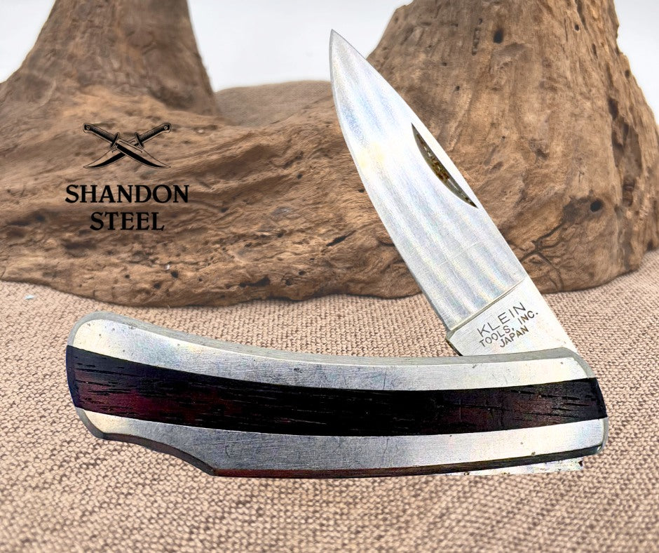 KLEIN TOOLS VINTAGE JAPAN 44033 LOCKBACK HUNTER JACK POCKET KNIFE HUNTING (24)