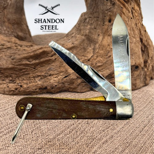 M. Klein & Sons Vintage 2-Blade Electrician's Pocket Knife, Chicago USA (203)