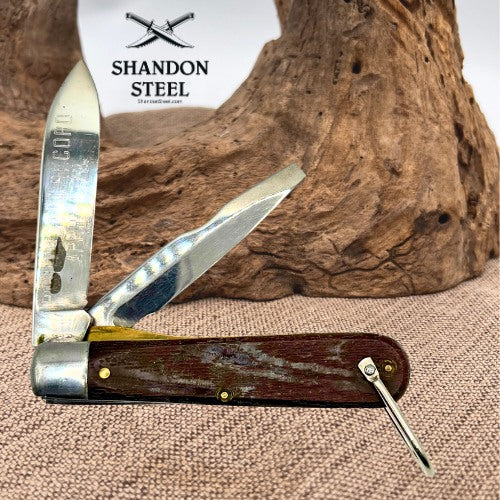 M. Klein & Sons Vintage 2-Blade Electrician's Pocket Knife, Chicago USA (203)