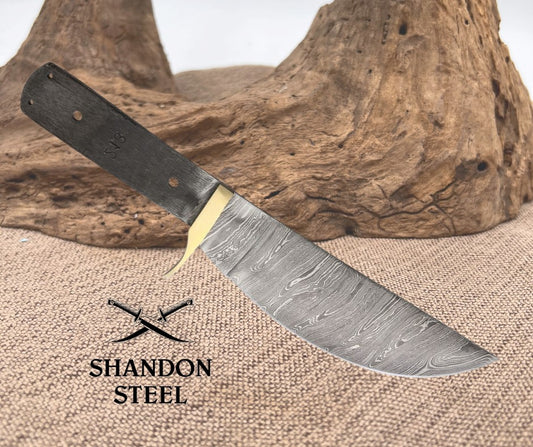 Knife Blade Damascus Skinner BL037