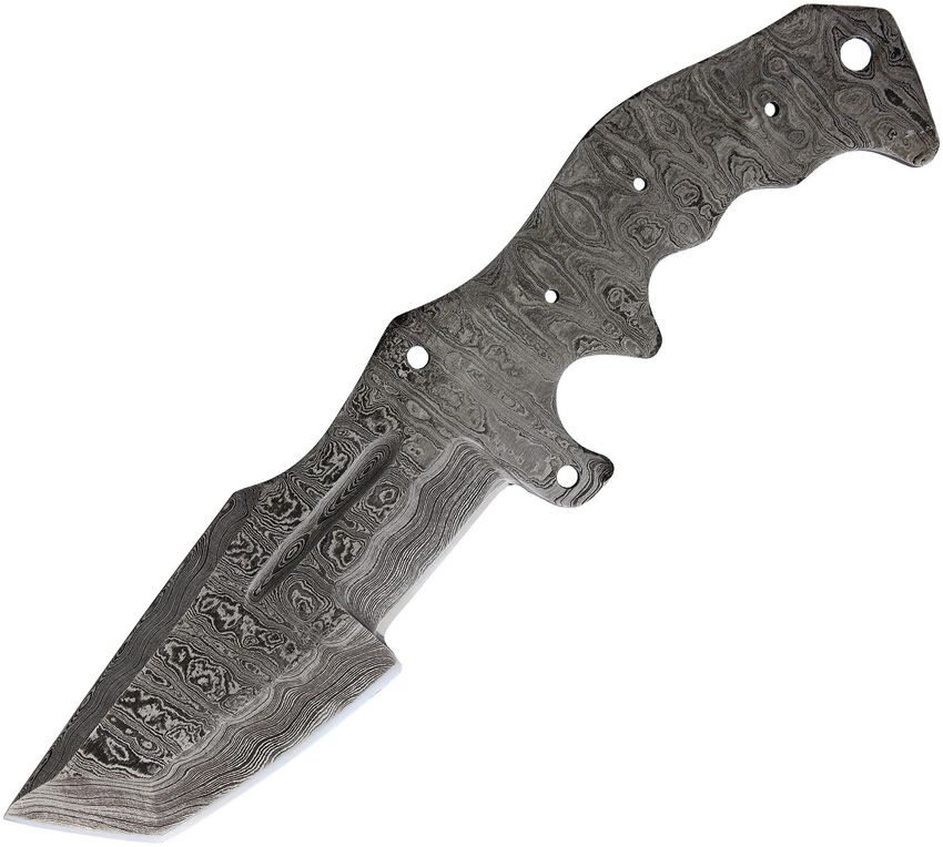 Knife Blade Damascus Tanto Chopper BL137D