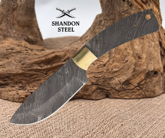 Knifemaking Damascus Skinner Blade Blank BL146D