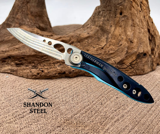 Leatherman Skeletool KB Folding Pocket Knife w/ Bottle Opener, Blue (59)