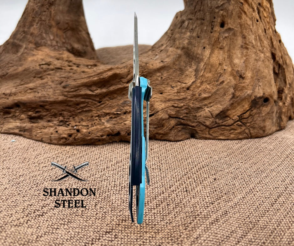 Leatherman Skeletool KB Folding Pocket Knife w/ Bottle Opener, Blue (59)