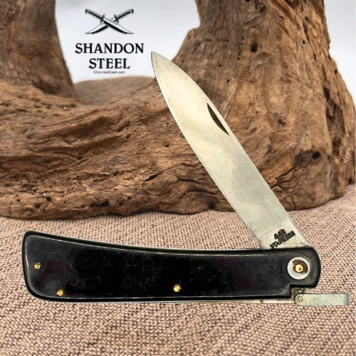 Lockback 440 Stainless Folding Drop Point Traditional Pocket Knife (183)