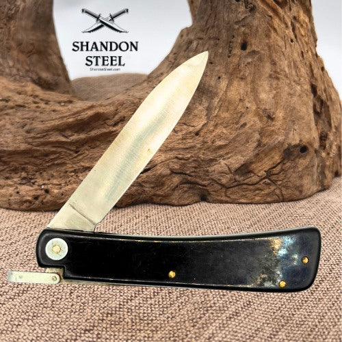 Lockback 440 Stainless Folding Drop Point Traditional Pocket Knife (183)