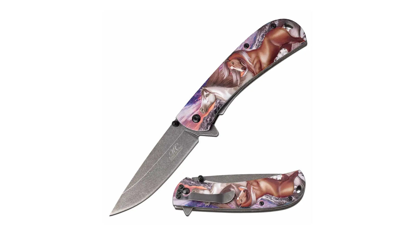 MASTER COLLECTION MC-A031CBR SPRING ASSISTED KNIFE