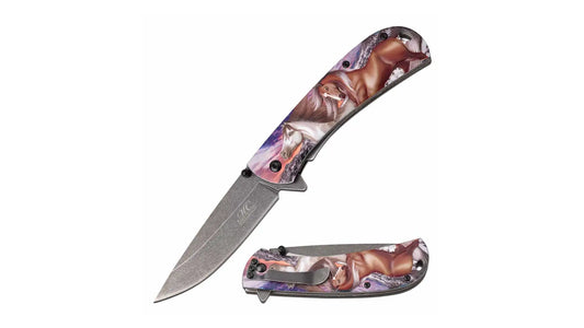 MASTER COLLECTION MC-A031CBR SPRING ASSISTED KNIFE