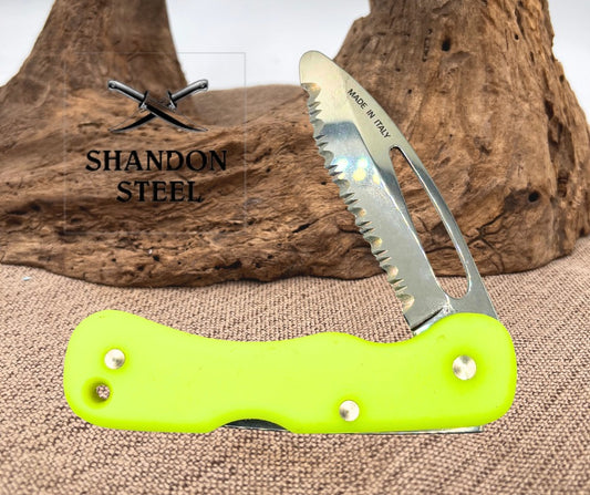 Mac Coltellerie Rescue Lockback Knife MAC697R 4 3/8" Closed 3" Stainless (01)