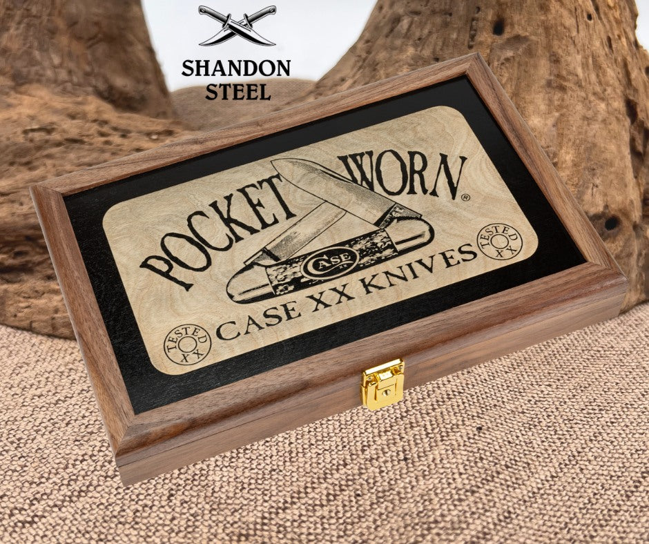 Case XX™ Pocket Worn 30th Anniversary 55238 Mahogany Bone Stainless 8-Knife Mint Set