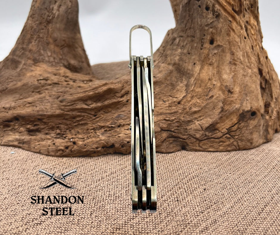 Marbles US GI Utility Scout Stainless Pocket Knife Steel Handle with Bail (142)