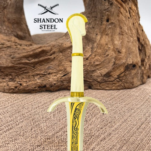 Medieval Warrior European Style Viking Sword With Leather Scabbard- MW-2004
