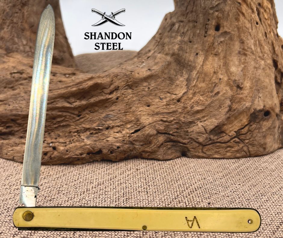 SCHRADE CUTLERY CO WALDEN NY MELON TESTER VINTAGE 5.75" CLOSED POCKET KNIFE (75)