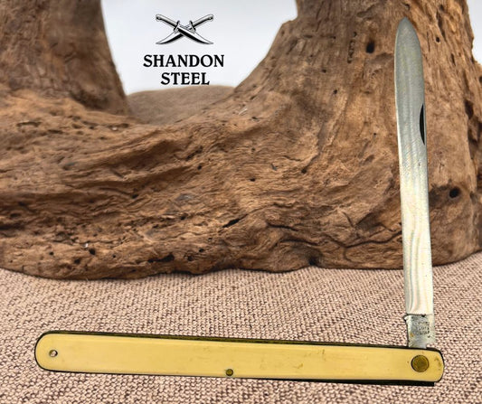 SCHRADE CUTLERY CO WALDEN NY MELON TESTER VINTAGE 5.75" CLOSED POCKET KNIFE (75)