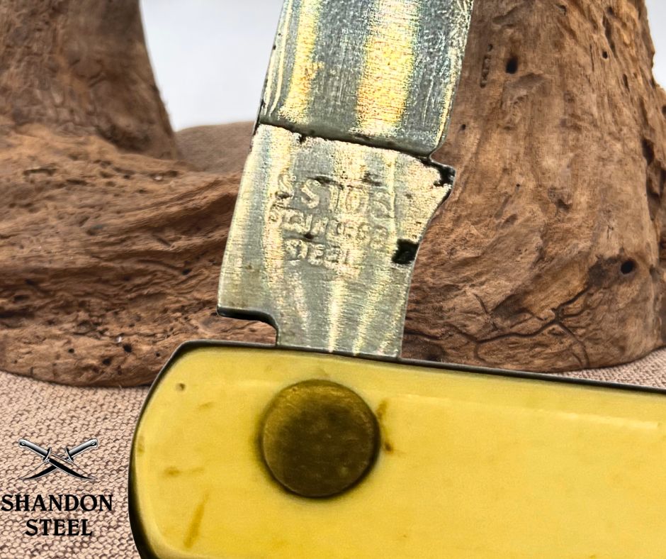 SCHRADE CUTLERY CO WALDEN NY MELON TESTER VINTAGE 5.75" CLOSED POCKET KNIFE (75)