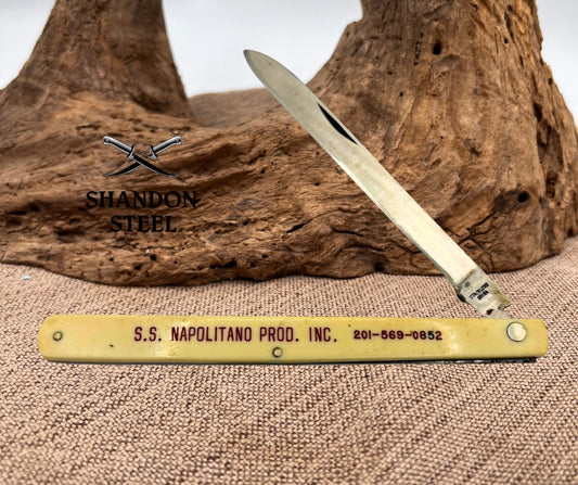 Vintage Gerson 02346 Advertising Folding Pocket Knife "Napolitano Produce" (25)