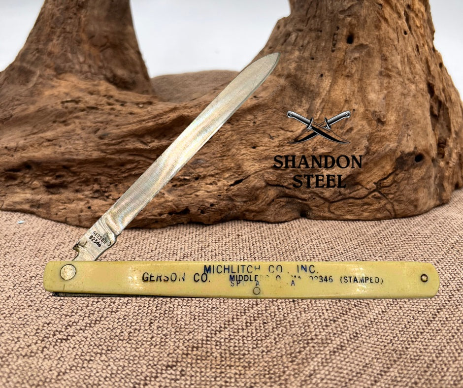 Vintage Gerson 02346 Advertising Folding Pocket Knife "Napolitano Produce" (25)