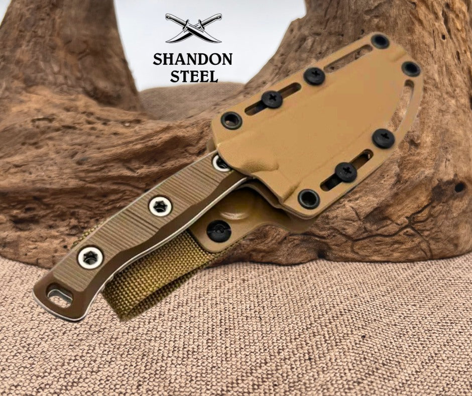 Microtech Akris w/ Dark Earth G-10 Handles & Stonewash M390MK 95-10DE-6