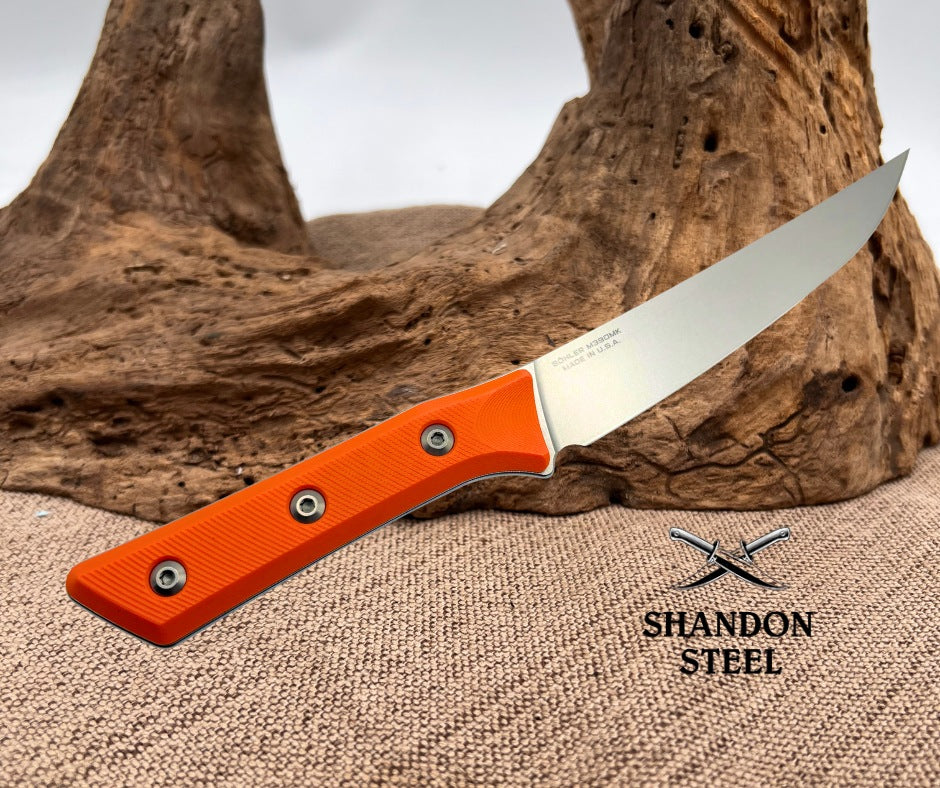 Microtech Boning Knife Ember G-10 Handle w/ Stonewash M390MK 3100-10EM