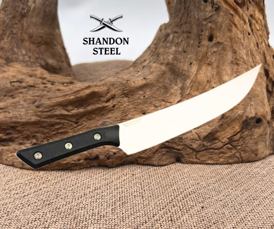 Microtech Butcher Knife Black G-10 Handle w/ Stonewash M390MK 3800-10BK