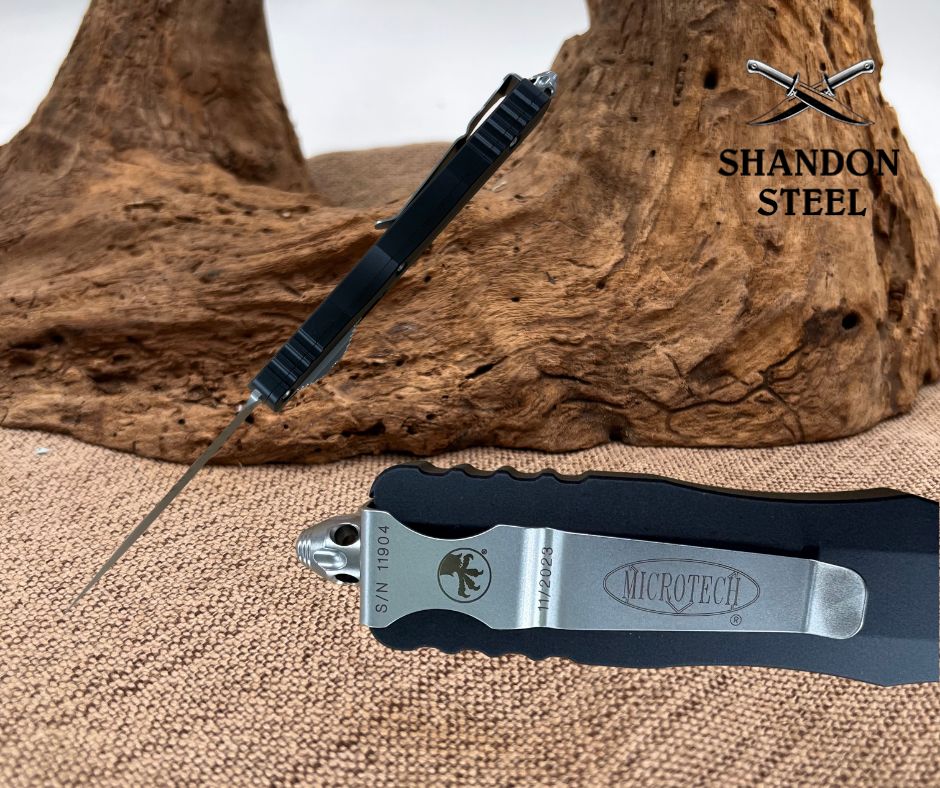 Microtech: Dirac Delta D/E Stonewash Partial Serrated (227-11)