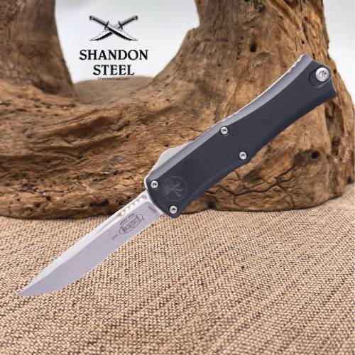 Microtech Knives Hera® II Mini Recurve Stonewash Standard (1705M-10)