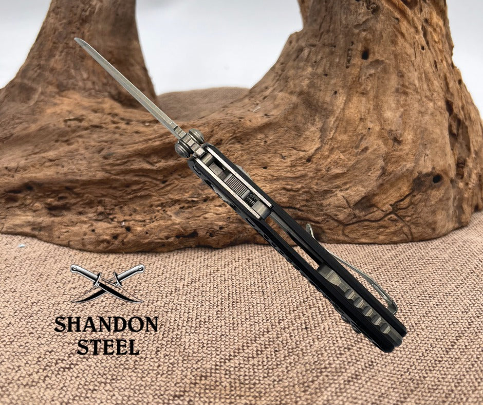 Microtech MSI MINI S/E STONEWASH STANDARD FRAG ALUMINIUM 210M-10FR